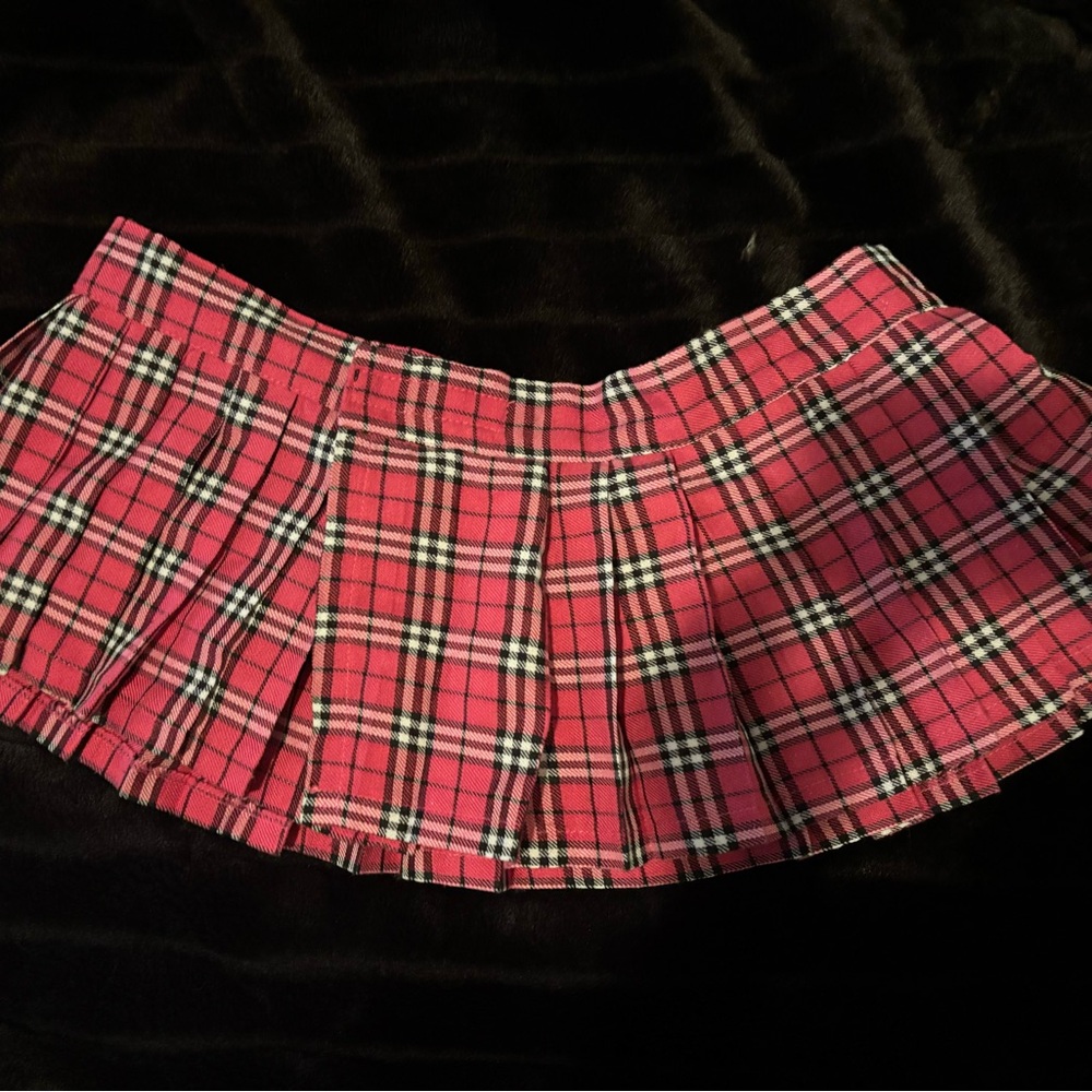 Pink Plaid René Rofé mini skirt 🩷